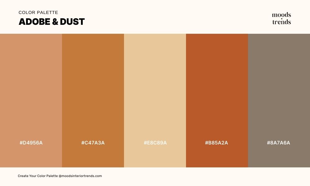 Color Palette Adobe & Dust