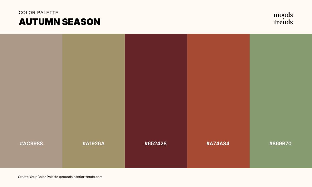 Color Palette Autumn Season