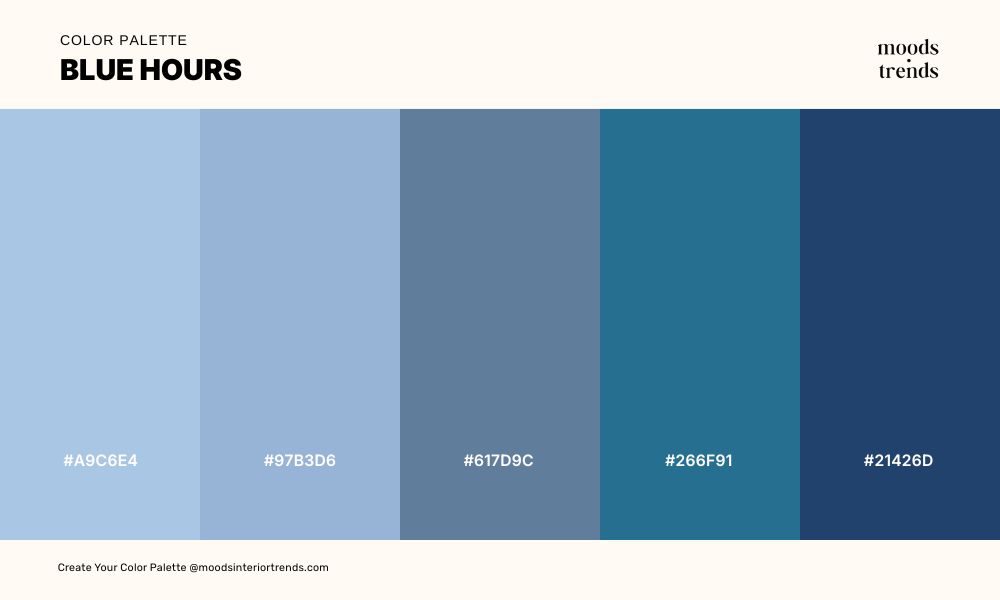 Color Palette Blue Hours