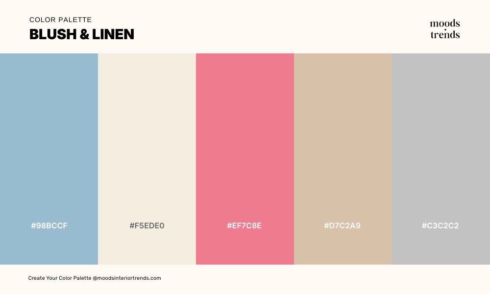 Color Palette Blush & Linen