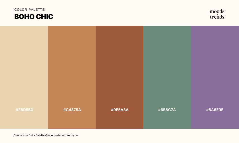 Color Palette Boho Chic