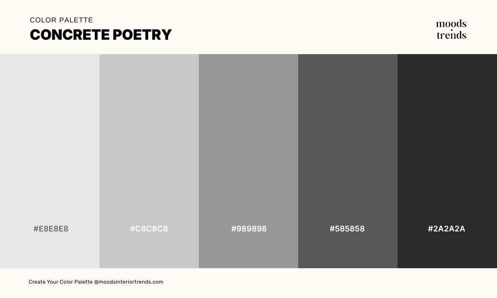 Color Palette Concrete Poetry