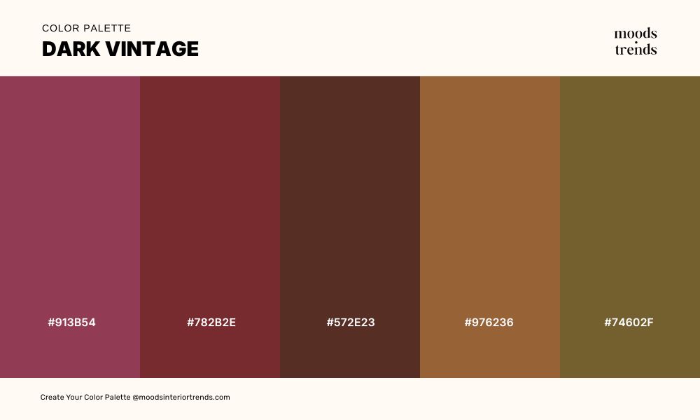 Color Palette Dark Vintage