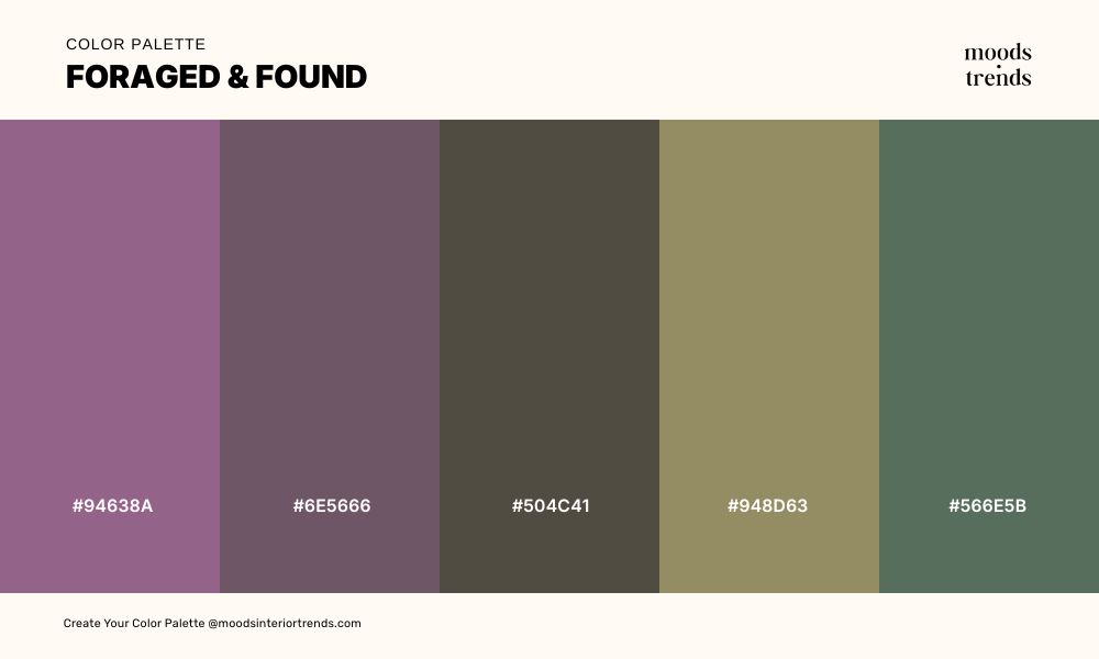 Color Palette Foraged and Found