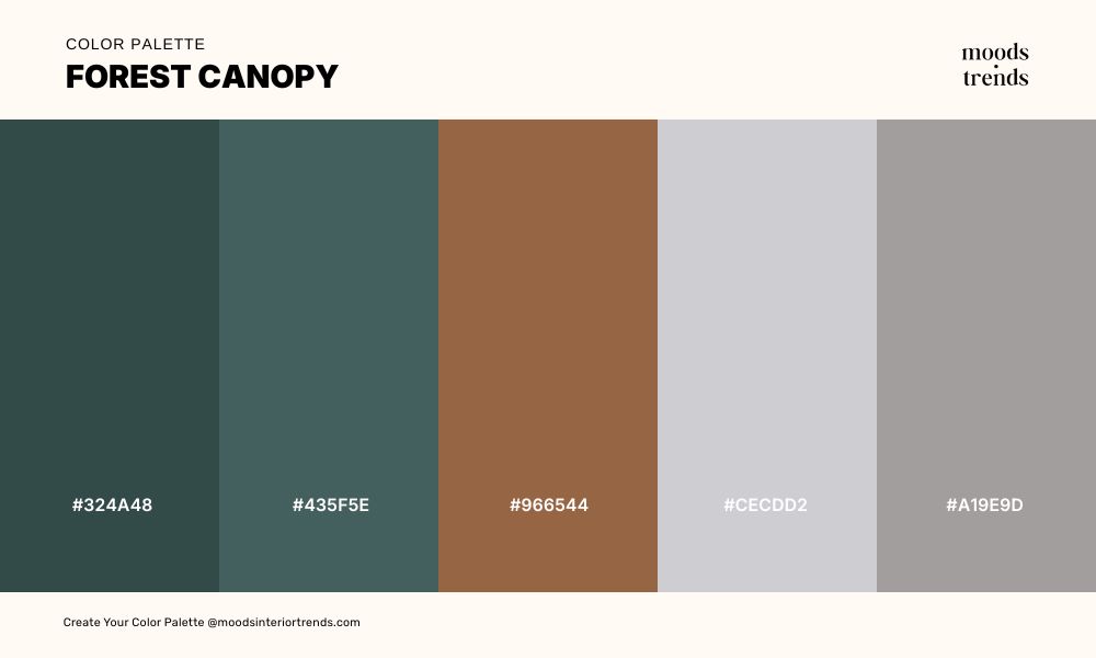 Color Palette Forest Canopy