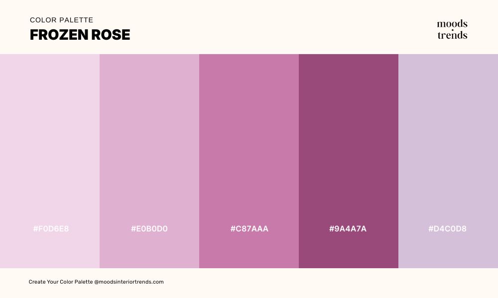 Color Palette Frozen Rose