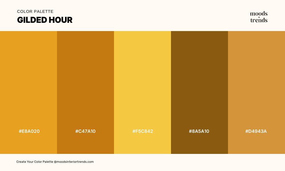 Color Palette Gilded Hour