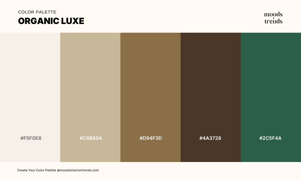 Color Palette Organic Luxe