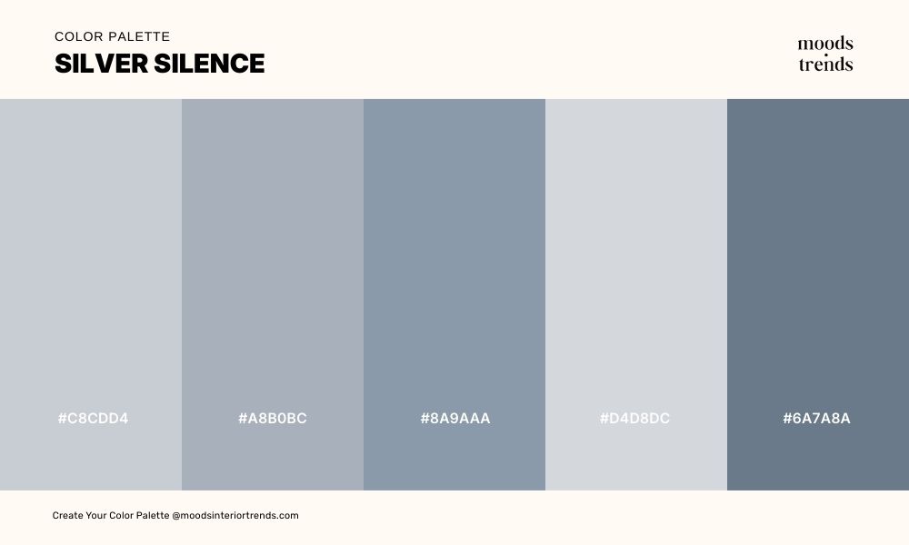 Color Palette Silver Silence