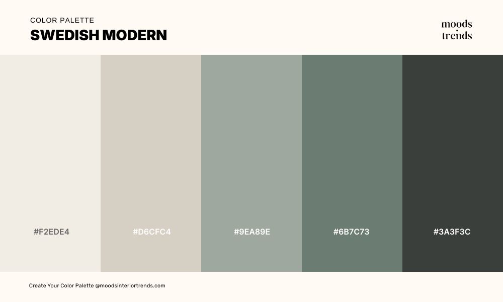 Color Palette Swedish Modern
