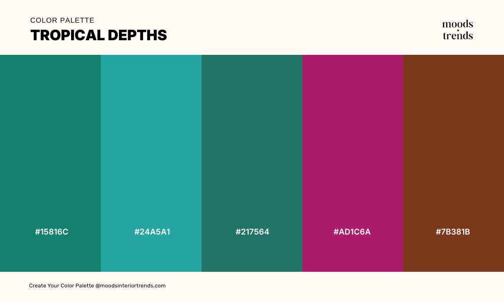 Color Palette Tropical Depths