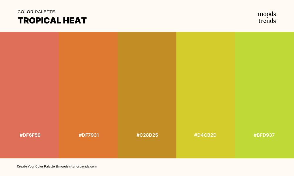 Color Palette Tropical Heat