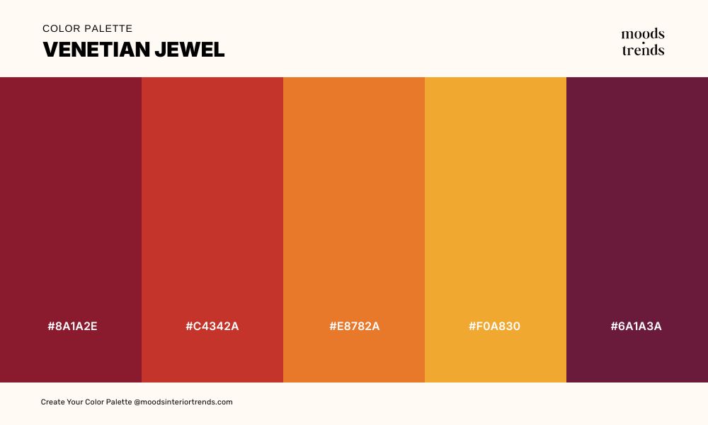 Color Palette Venetian Jewel