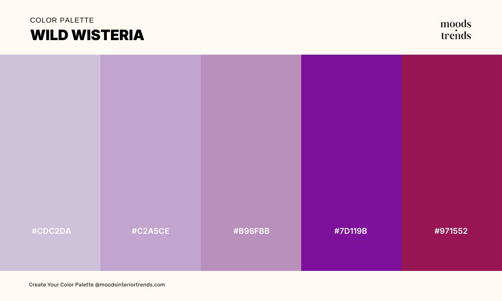 Color Palette Wild Wisteria