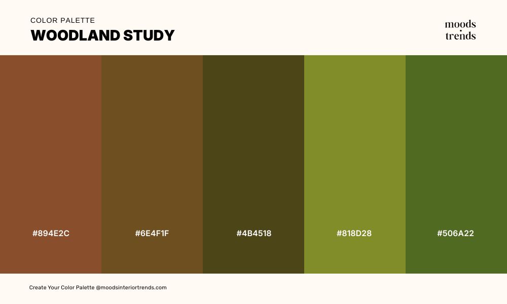 Color Palette Woodland Study