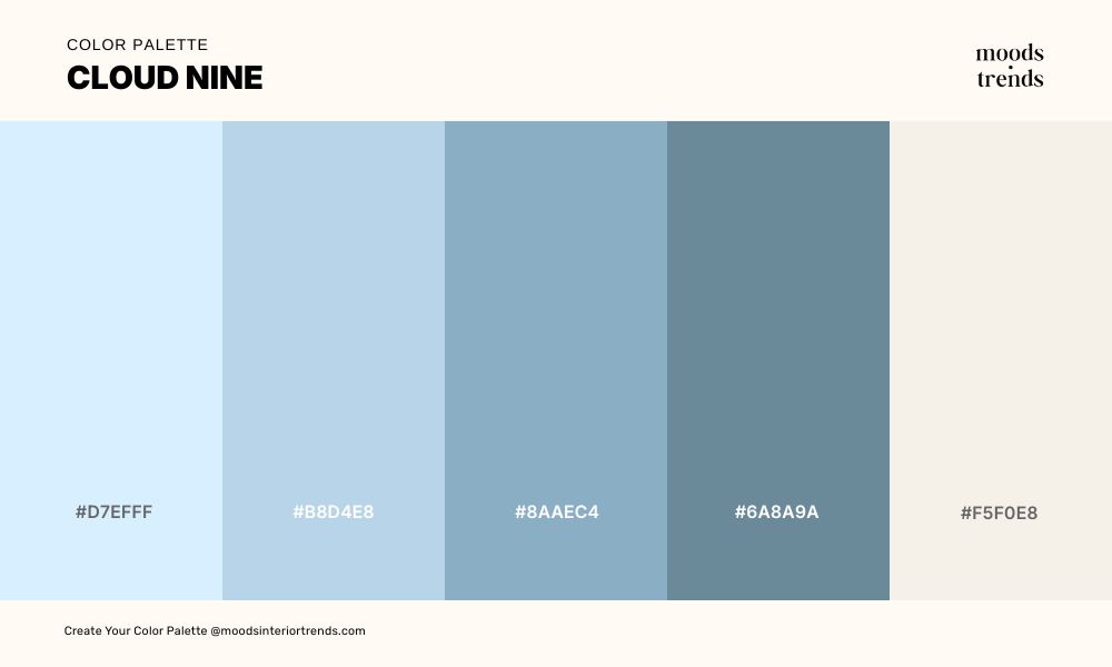 Trending Color Palette Cloud Nine 2026