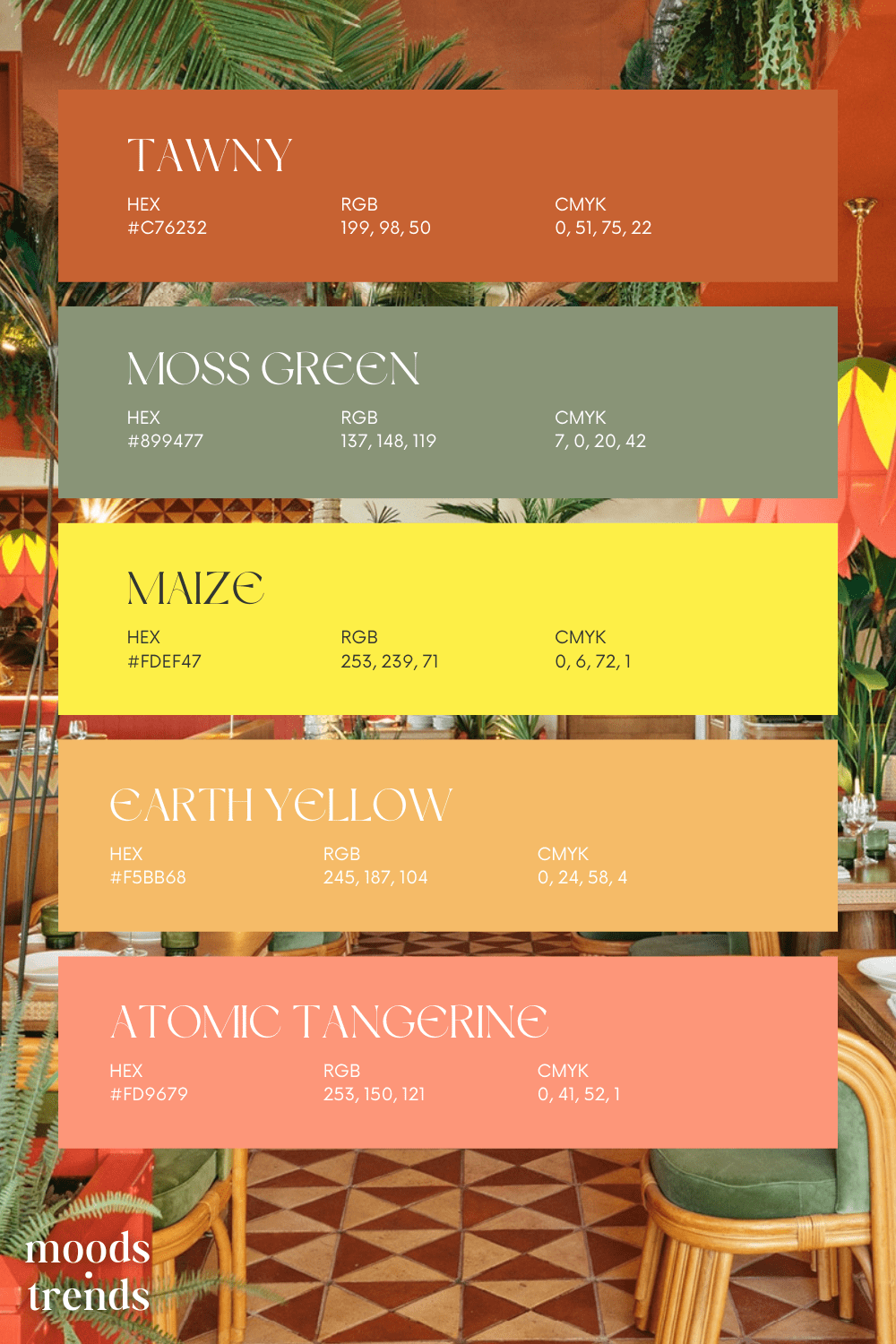 Color Palette – Sunset Harvest – Inspirations & Ideas